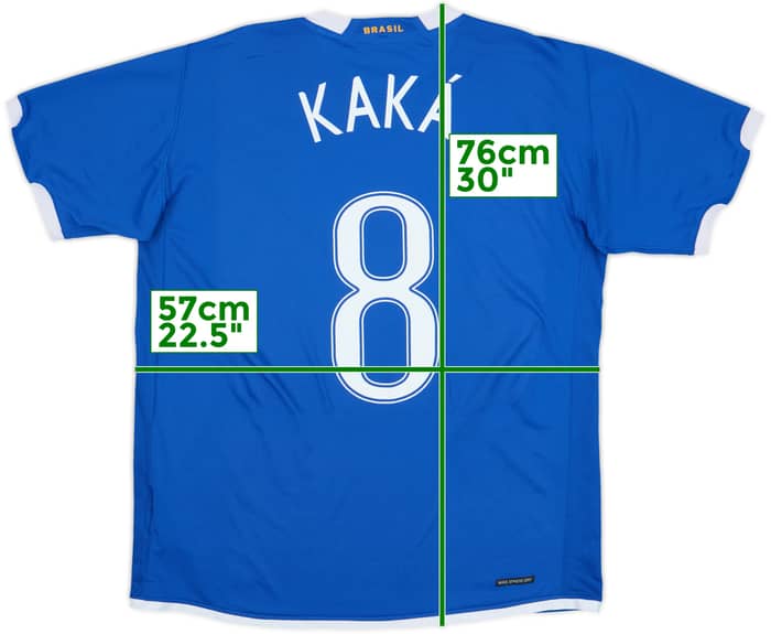 2006-07 Brazil Away Shirt Kaka #8 - 8/10 - (L)