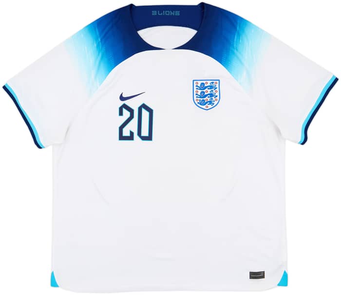 2022-23 England Home Shirt Foden #20 - 8/10 - (XXL)