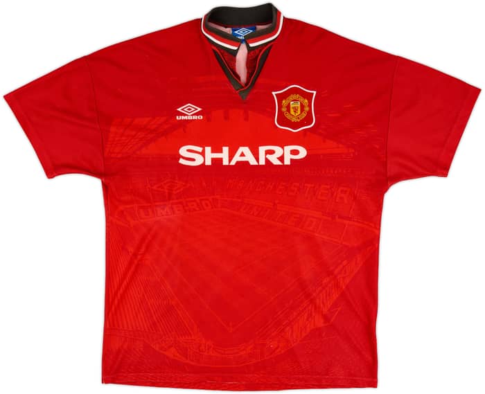 1994-96 Manchester United Home Shirt Keane #16 - 6/10 - (XL)
