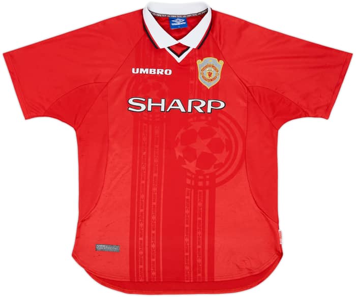 1997-00 Manchester United CL Shirt Cole #9 - 8/10 - (XL)