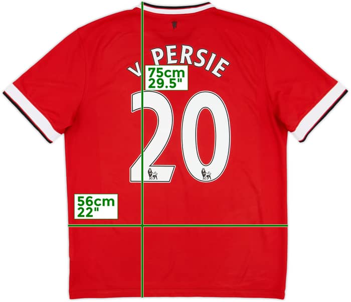 2014-15 Manchester United Home Shirt v.Persie #20 - 6/10 - (L)