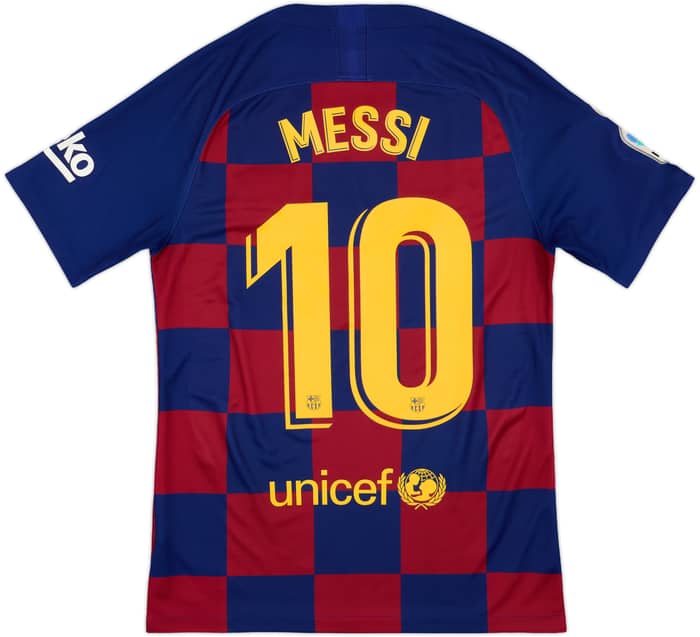 2019-20 Barcelona Home Shirt Messi #10 - 9/10 - (S)