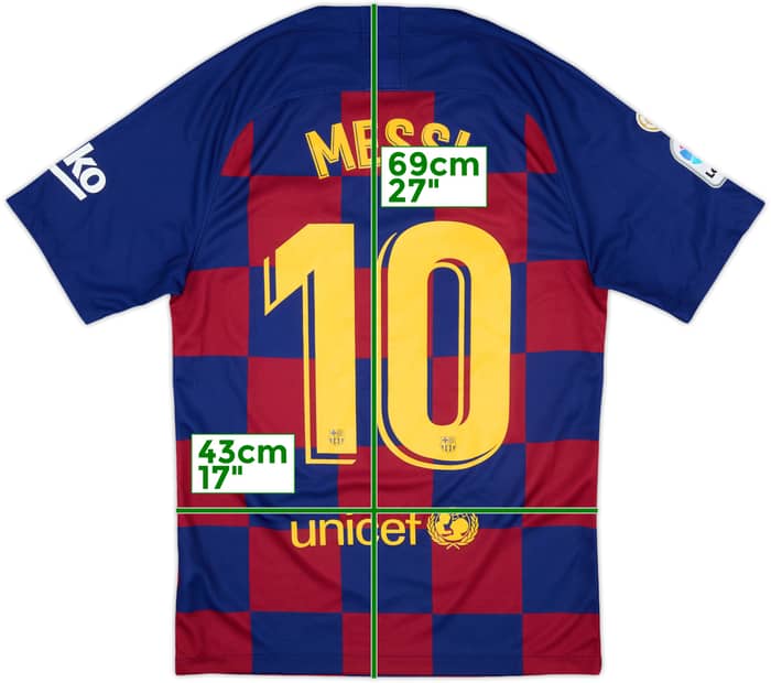 2019-20 Barcelona Home Shirt Messi #10 - 10/10 - (S)