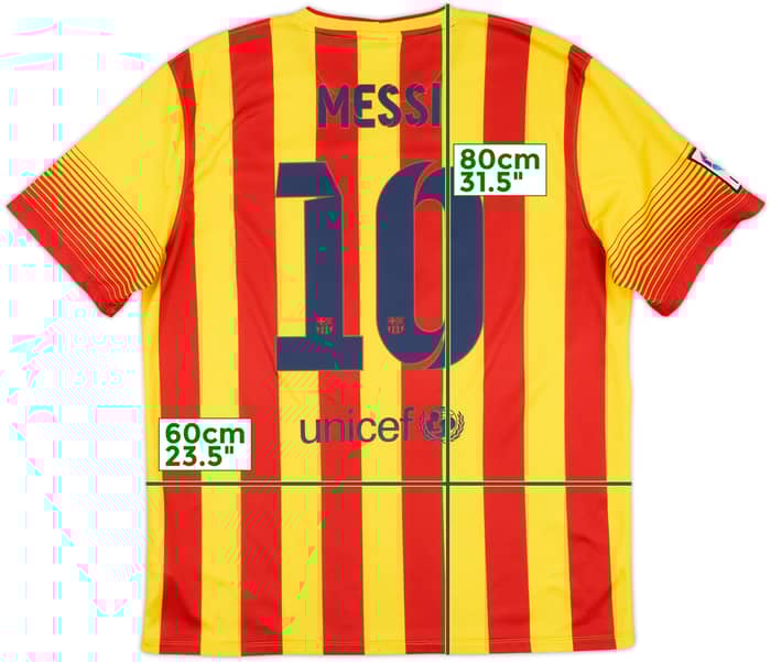 2013-15 Barcelona Away Shirt Messi #10 - 5/10 - (XL)