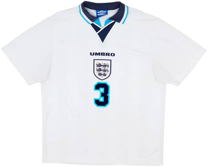 1995-97 England Home Shirt Pearce #3 - 7/10 - (L)