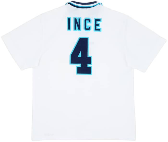 1995-97 England Home Shirt Ince #4 - 7/10 - (L)