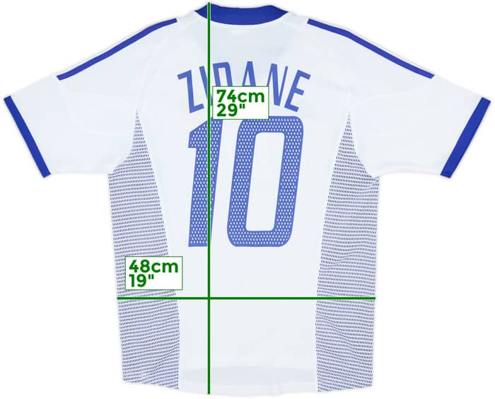 2002-04 France Away Shirt Zidane #10 - 7/10 - (S)