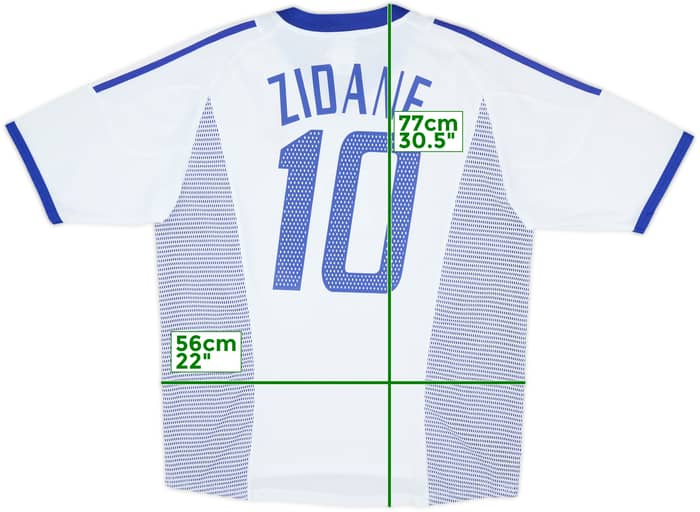 2002-04 France Away Shirt Zidane #10 - 9/10 - (L)