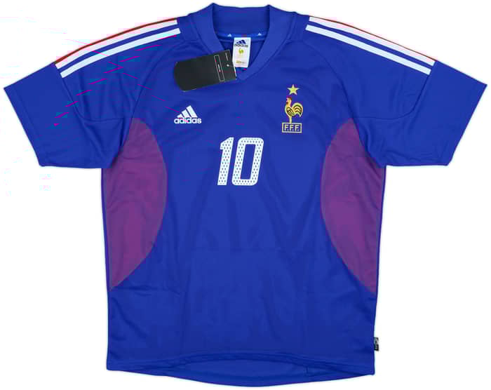 2002-04 France Home Shirt Zidane #10 (M)