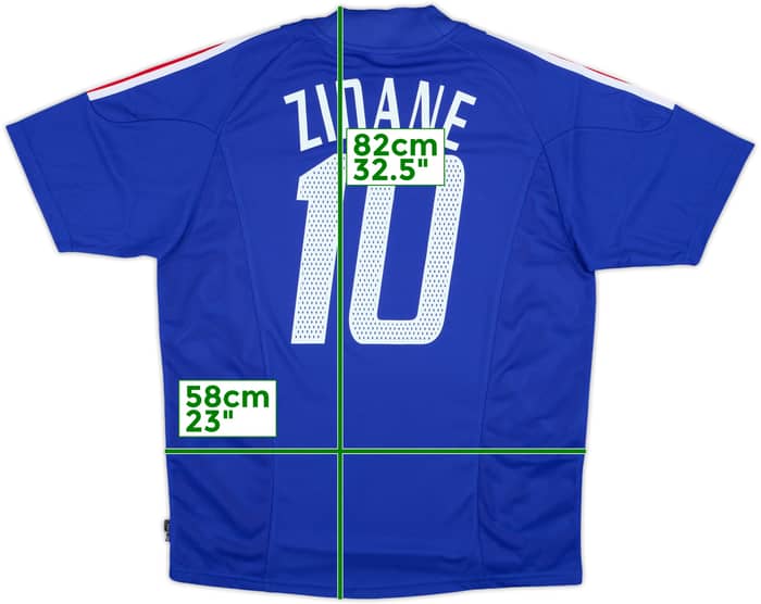 2002-04 France Home Shirt Zidane #10 (M)