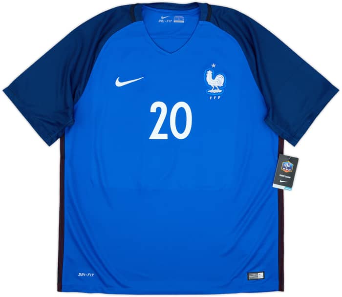 2016-17 France Home Shirt Mbappe #20 (XL)