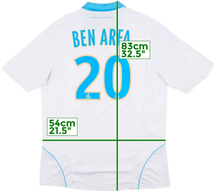 2008-09 Olympique Marseille Home Shirt Ben Arfa #20 - 8/10 - (L)