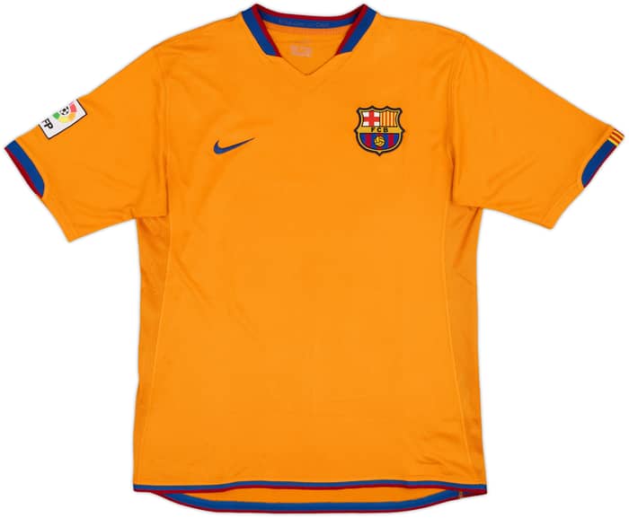 2006-08 Barcelona Away Shirt Ronaldinho #10 - 9/10 - (M)