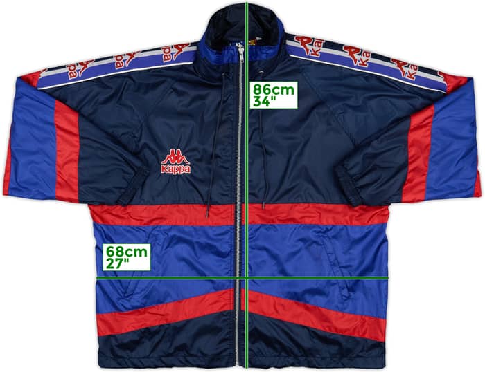 1995-97 Barcelona Kappa Hooded Rain Jacket - 10/10 - (XL)