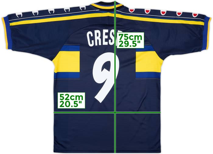 1999-00 Parma Third Shirt Crespo #9 - 8/10 - (M)