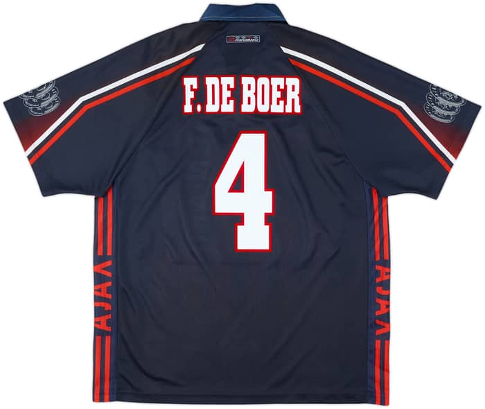 1997-98 Ajax Away Shirt F.De Boer #4 - 9/10 - (XL)