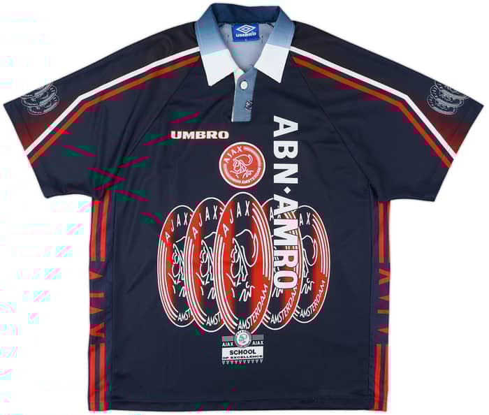 1997-98 Ajax Away Shirt F.De Boer #4 - 9/10 - (XL)
