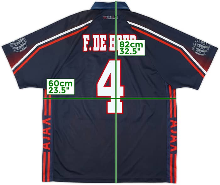 1997-98 Ajax Away Shirt F.De Boer #4 - 9/10 - (XL)