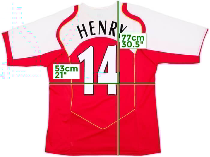 2004-05 Arsenal Home Shirt Henry #14 - 10/10 - (L)