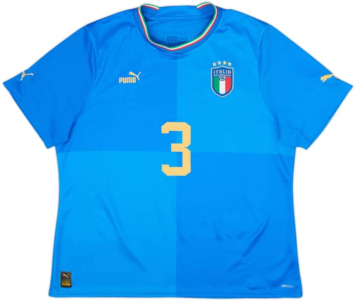 2022-23 Italy Home Shirt Chiellini #3 - 10/10 - (XL)