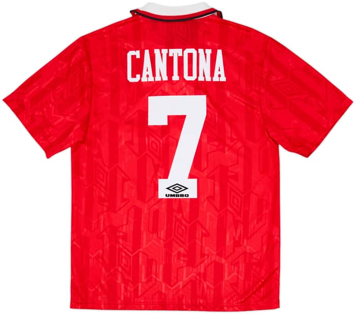 1992-94 Manchester United Home Shirt Cantona #7 - 9/10 - (M)