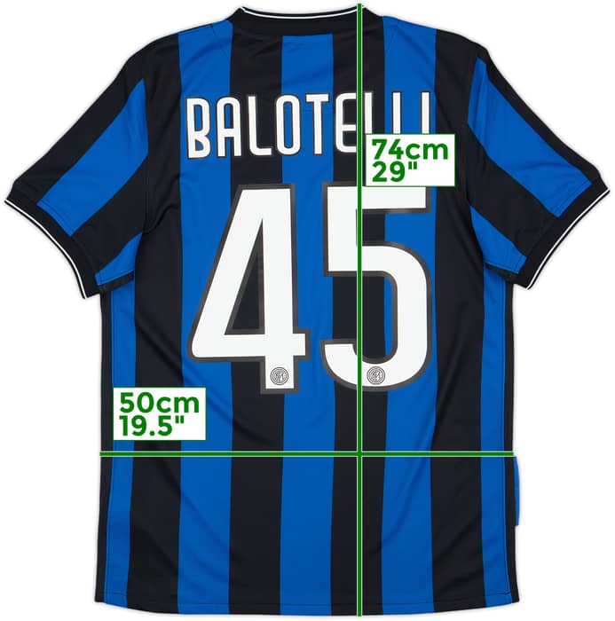 2009-10 Inter Milan Home Shirt Balotelli #45 - 10/10 - (S)