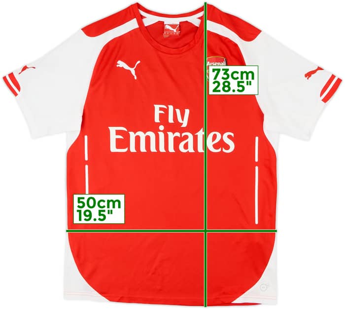 2014-15 Arsenal Home Shirt #7 - 5/10 - (M)