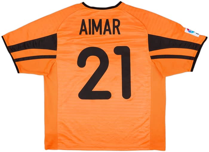 2001-02 Valencia Away Shirt Aimar #21 - 8/10 - (M)