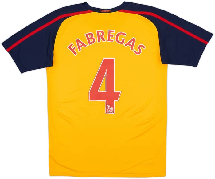 2008-09 Arsenal Away Shirt Fabregas #4 - 9/10 - (XL.Boys)