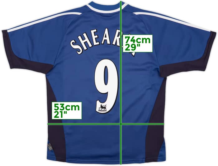 2001-02 Newcastle Away Shirt Shearer #9 - 6/10 - (M)