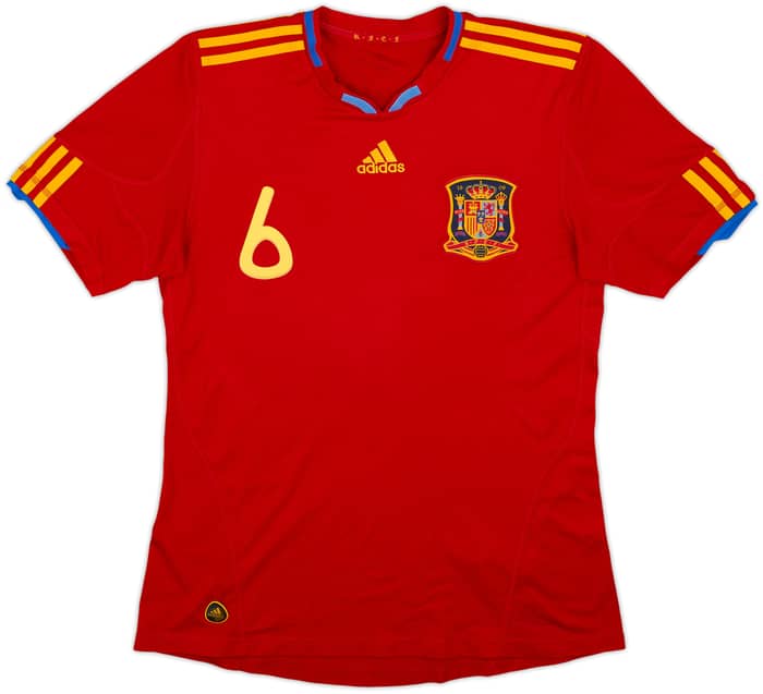2009-10 Spain Home Shirt A.Iniesta #6 - 5/10 - (M)