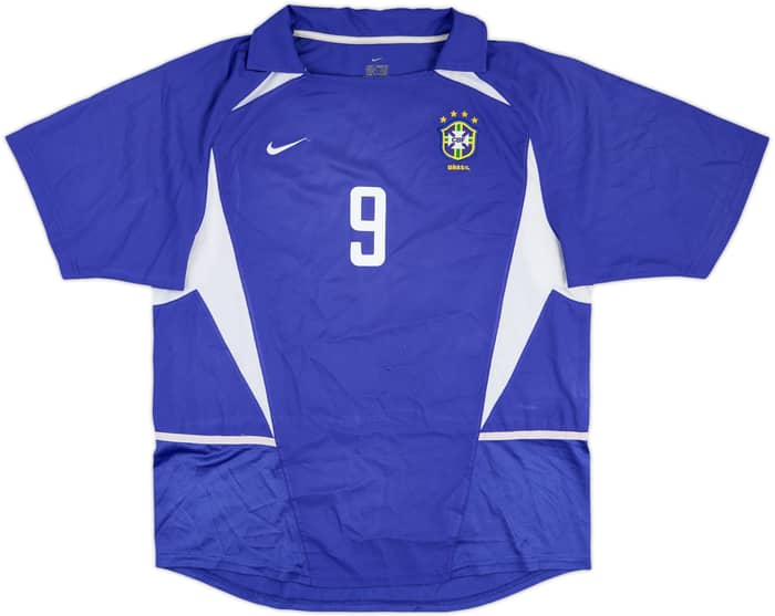 2002-04 Brazil Away Shirt Ronaldo #9 - 7/10 - (L)