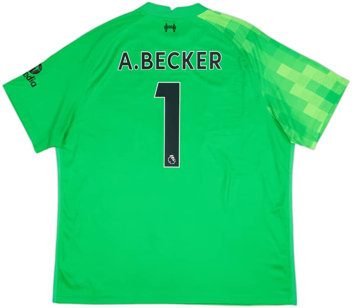 2021-22 Liverpool GK S/S Shirt A.Becker #1 - 9/10 - (XXL)