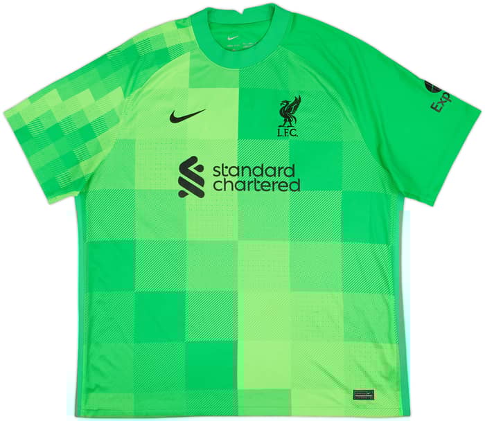2021-22 Liverpool GK S/S Shirt A.Becker #1 - 9/10 - (XXL)