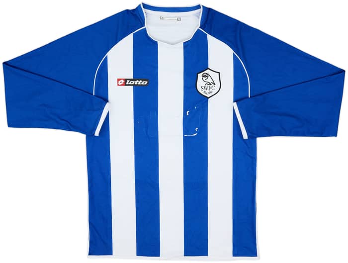 2007-09 Sheffield Wednesday Home L/S Shirt - 4/10 - (M)