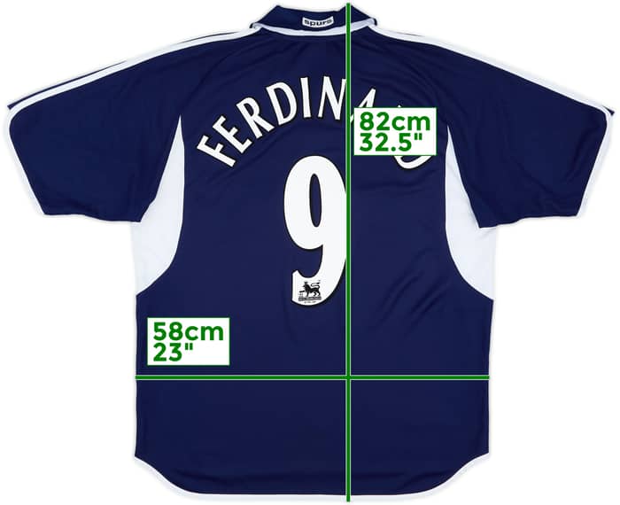 2000-01 Tottenham Away Shirt Ferdinand #9 - 6/10 - (XL)