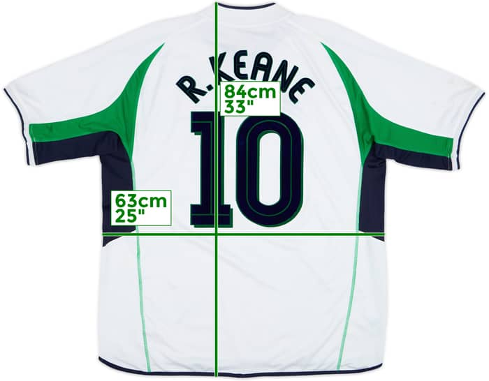 2002-03 Ireland Away Shirt R.Keane #10 - 6/10 - (XXL)