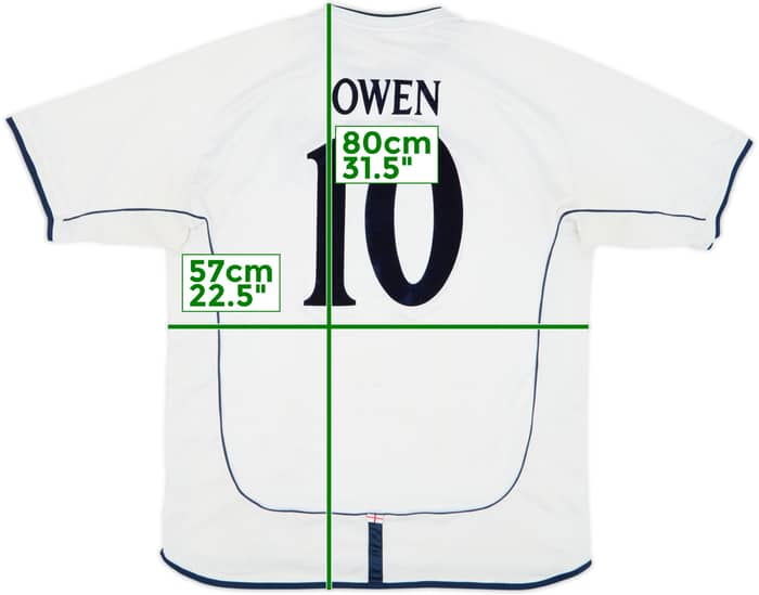 Camiseta de local de Inglaterra 2001-03 Owen #10 - 5/10 - (XL)