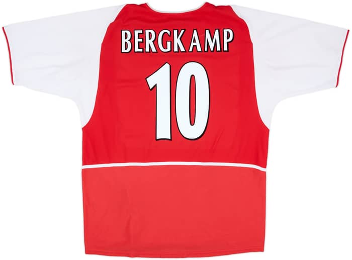 2002-04 Arsenal Home Shirt Bergkamp #10 - 8/10 - (XL)