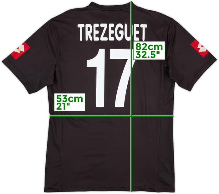 2001-02 Juventus Away Shirt Trezeguet #17 - 7/10 - (L)