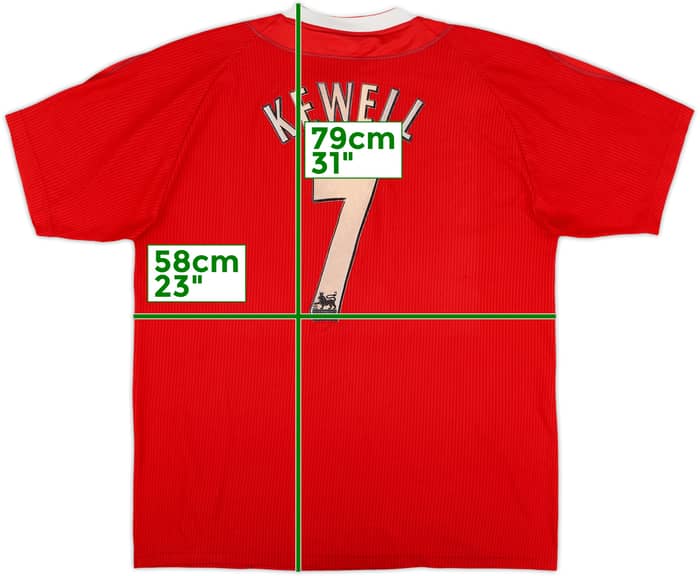 2002-04 Liverpool Home Shirt Kewell #7 - 5/10 - (L)