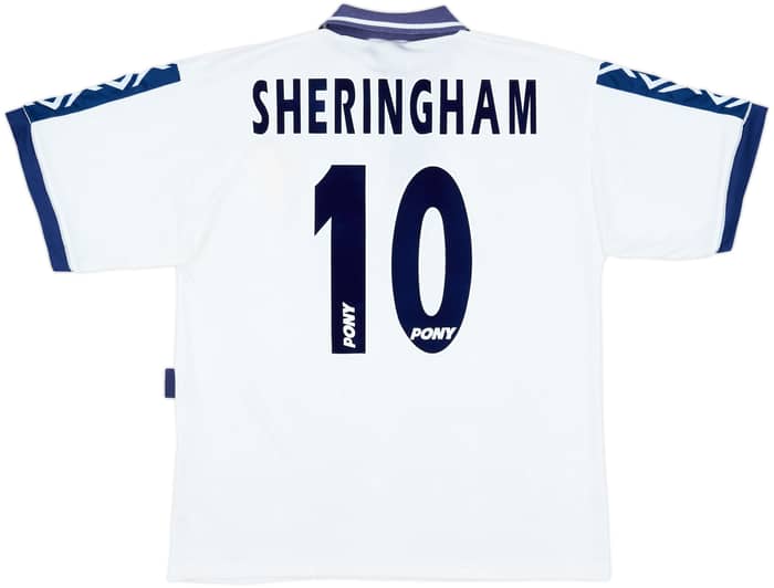 1995-97 Tottenham Home Shirt Sheringham #10 - 7/10 - (L)