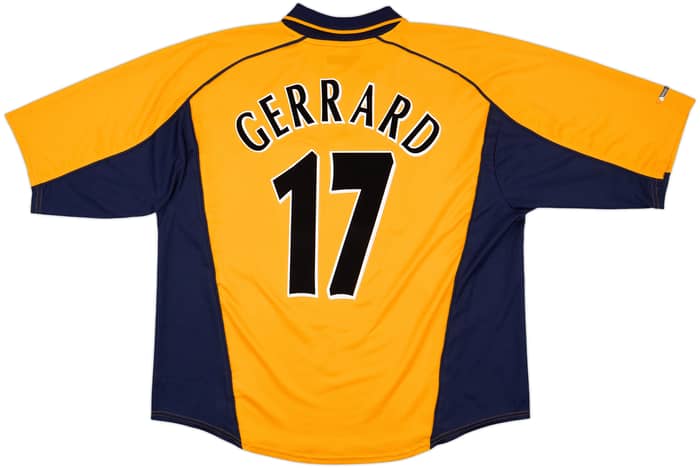 2000-02 Liverpool Away Shirt Gerrard #17 - 8/10 - (XXL)