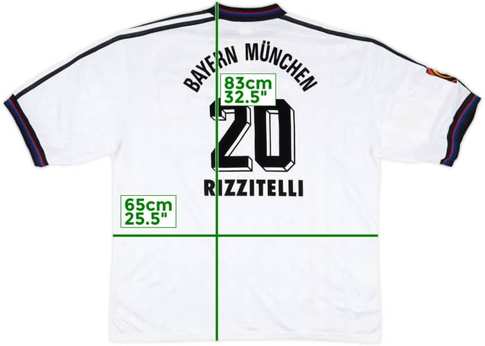 1996-98 Bayern Munich Away Shirt Rizzitelli #20 - 8/10 - (XXL)