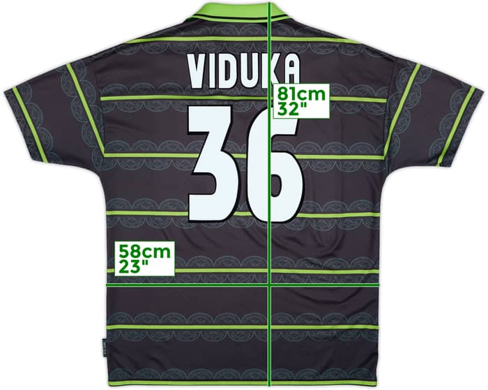 1998-99 Celtic Away Shirt Viduka #36 - 8/10 - (XL)