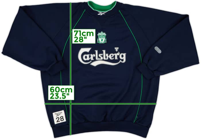 1999-00 Liverpool Player Issue Reebok Sweat Top #28 (Gerrard)