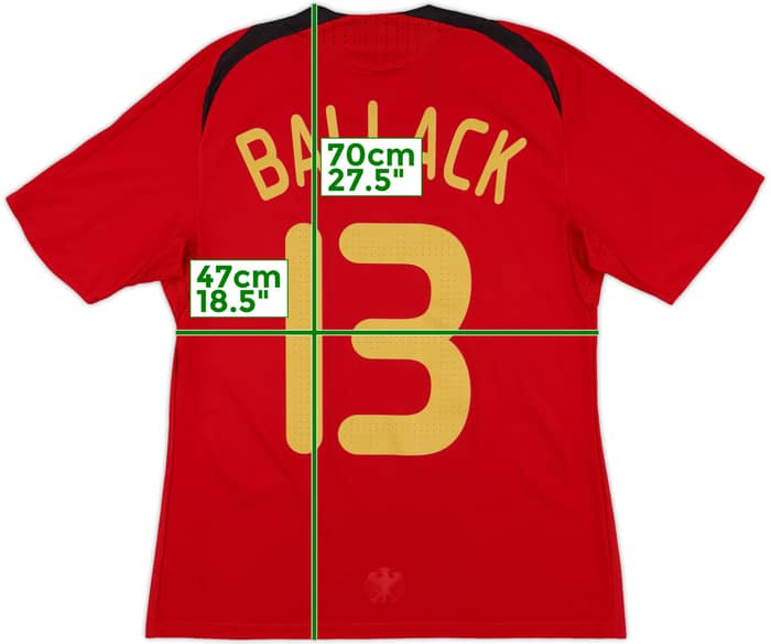 2008-09 Germany Away Shirt Ballack #13 - 7/10 - (M)