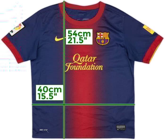 2012-13 Barcelona Home Shirt - 7/10 - (M.Boys)