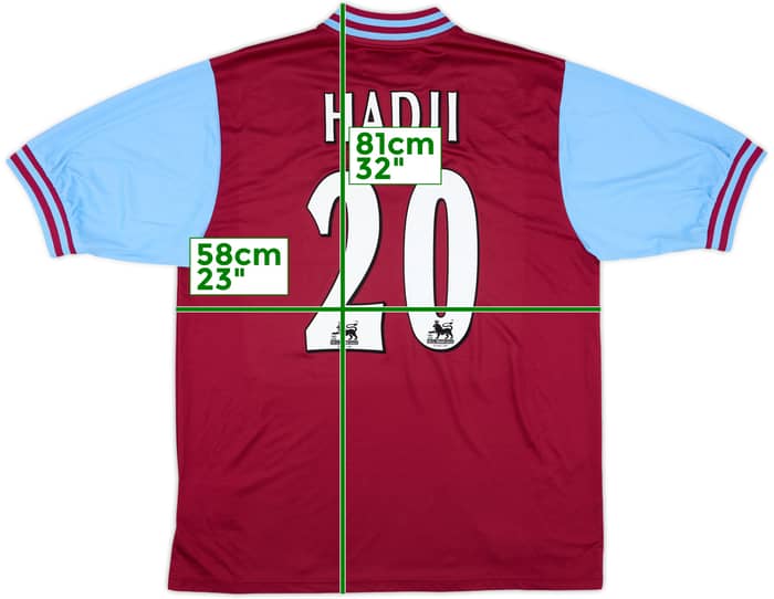 2002-03 Aston Villa Home Shirt Hadji #20 - 8/10 - (L)