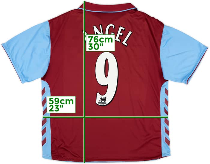 2006-07 Aston Villa Home Shirt Angel #9 - 6/10 - (XL)